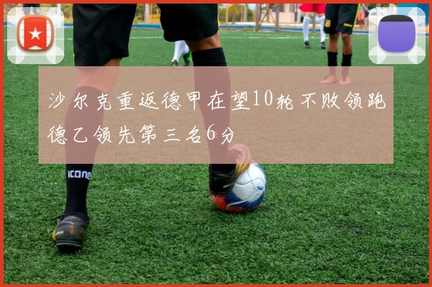 沙尔克重返德甲在望10轮不败领跑德乙领先第三名6分